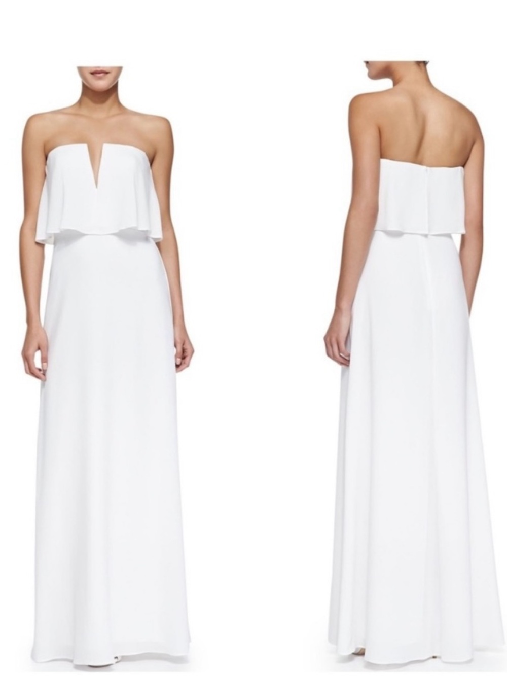 BCBGMAXAZRIA Alyse Gown White